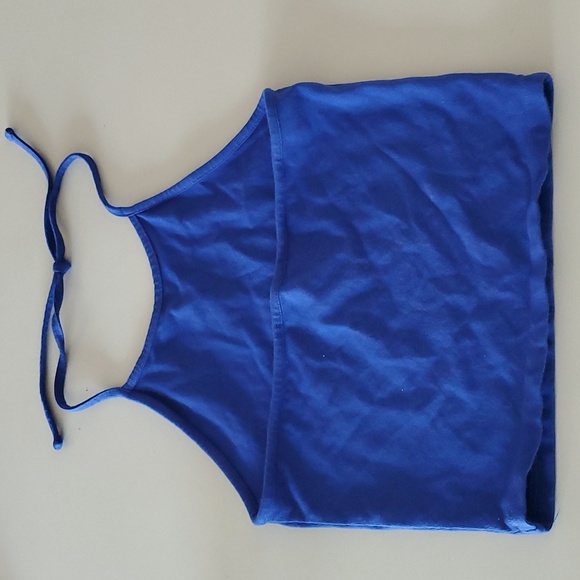 Brandy Melville halter crop, royal blue, OS - Picture 2 of 5